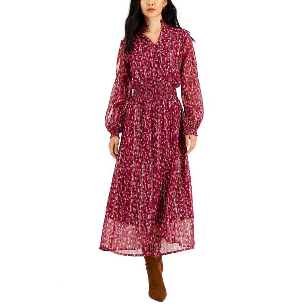 Jamie Layla Petite Printed Balloon Sleeve Maxi Dress